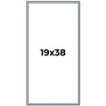 thumbnail image 1 of 19x38 Frame Blue Scuffed Farm Board Solid Wood Picture Frame Width 0.75 Inches | Interior Depth 0.5, 1 of 8