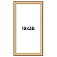 thumbnail image 1 of 19x38 Frame Gold Plein Aire Solid Wood Picture Frame Width 2 Inches | Interior Frame Depth 0.5, 1 of 8