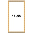 thumbnail image 1 of 19x38 Frame Gold Rustic Solid Wood Picture Frame | 1.25 Inch Wide Moulding | Rustique Gold, 1 of 8