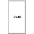thumbnail image 1 of 19x38 Frame Silver Inner Slope Bevel Picture Frame | 1 Inch Moulding Width | 0.75 Inch Rabbet Depth, 1 of 8