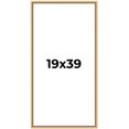 thumbnail image 1 of 19x39 Frame Beaded Gold Solid Wood Picture Frame | 0.75 Inches Moulding Width | Liscio Oro, 1 of 8