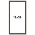 thumbnail image 1 of 19x39 Frame Black Bamboo Solid Wood Picture Frame Width 1.5 Inches | Interior Frame Depth 0.5, 1 of 8