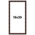 thumbnail image 1 of 19x39 Frame Brown Burl Real Wood Picture Frame Width 1.625 Inches | Interior Frame Depth 0.5 Inches, 1 of 8