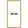 thumbnail image 1 of 19x39 Frame Gold Bamboo Solid Wood Picture Frame | 1 Inch Moulding Width | Interior Frame Depth, 1 of 8