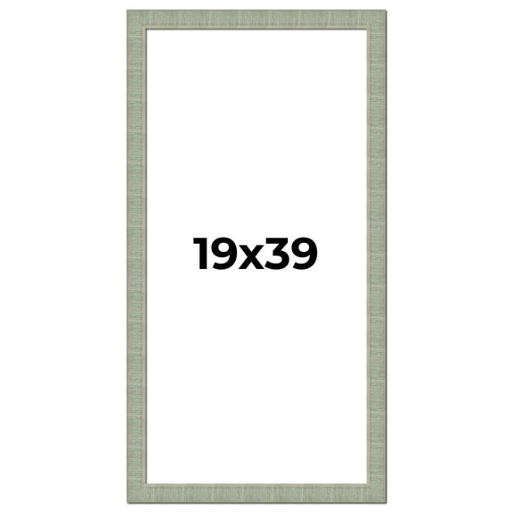 19x39 Frame Green Desert Pear Solid Wood Picture Frame | 1.625 Inch Moulding Width | Interior Frame
