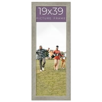 19x39 Frame Grey Real Wood Picture Frame Width 1.5 Inches | Interior Frame Depth 0.5 Inches | Barn