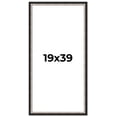thumbnail image 1 of 19x39 Frame Silver Real Wood Picture Frame Width 1.25 Inches | Interior Frame Depth 0.75 Inches |, 1 of 8