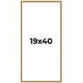 thumbnail image 1 of 19x40 Frame Beaded Gold Solid Wood Picture Frame | 0.75 Inches Moulding Width | Liscio Oro, 1 of 8