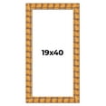 thumbnail image 1 of 19x40 Frame Beige Real Wood Picture Frame Width 3 inches | Interior Frame Depth 0.5 inches |, 1 of 8