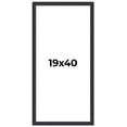 thumbnail image 1 of 19x40 Frame Black Real Wood Picture Frame Width 1.25 Inches | Interior Frame Depth 0.5 Inches |, 1 of 8