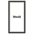 thumbnail image 1 of 19x40 Frame Black Real Wood Picture Frame Width 2.25 Inches | Interior Frame Depth 0.5 Inches |, 1 of 8