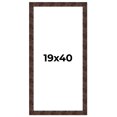 thumbnail image 1 of 19x40 Frame Brown Burl Real Wood Picture Frame Width 1.625 Inches | Interior Frame Depth 0.5 Inches, 1 of 8