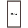 thumbnail image 1 of 19x40 Frame Brown Round Mahogany Solid Wood Picture Frame | 1.625 Inch Moulding Width | with UV, 1 of 8