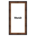 thumbnail image 1 of 19x40 Frame Brown Walnut Gold Ornate Trim Solid Wood Plein Air Picture Frame | 3 Inch Moulding, 1 of 8