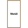 thumbnail image 1 of 19x40 Frame Gold Kingsley Distressed Solid Wood Picture Frame Width 0.75 Inches | Interior Frame, 1 of 8