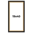 thumbnail image 1 of 19x40 Frame Gold Real Wood Picture Frame Width 2.25 Inches | Interior Frame Depth 0.5 Inches |, 1 of 8