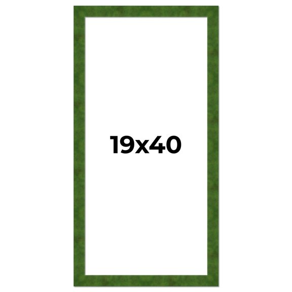 19x40 Frame Green Burl Solid Wood Picture Frame | 1.75 Inches Moulding Width | Interior Frame Depth
