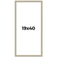 thumbnail image 1 of 19x40 Frame Grey Solid Wood Picture Frame Width 1 Inches | Interior Frame Depth 0.5 Inches |, 1 of 8