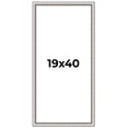 thumbnail image 1 of 19x40 Frame Silver Real Wood Picture Frame Width 1.25 Inches | Interior Frame Depth 0.5 Inches |, 1 of 8
