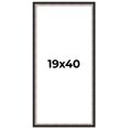 thumbnail image 1 of 19x40 Frame Silver Real Wood Picture Frame Width 1.25 Inches | Interior Frame Depth 0.75 Inches |, 1 of 8