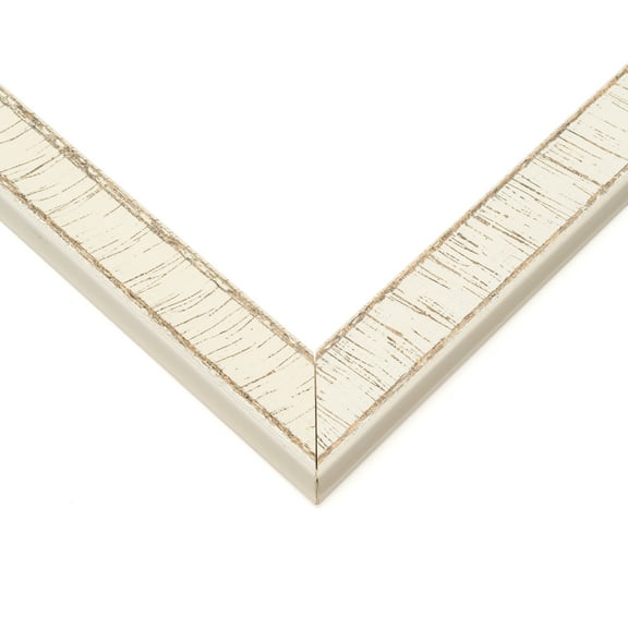 19x40 Frame White Solid Wood Picture Frame Width 1.25 Inches | Interior Frame Depth 0.625 Inches |