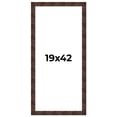 thumbnail image 1 of 19x42 Frame Brown Burl Real Wood Picture Frame Width 1.625 Inches | Interior Frame Depth 0.5 Inches, 1 of 8