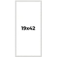 thumbnail image 1 of 19x42 Frame White Real Wood Picture Frame Width 0.75 inches | Interior Frame Depth 0.5 inches |, 1 of 8