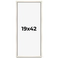 thumbnail image 1 of 19x42 Frame White Wheat Solid Wood Picture Frame | Moulding Width 0.75 Inches | Interior Depth 0.5, 1 of 8