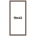 thumbnail image 1 of 19x42 Ornate Brown Real Wood Picture Frame Width 1.5 Inches | Interior Frame Depth 0.5 Inches |, 1 of 8