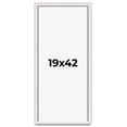 thumbnail image 1 of 19x42 Shadow Box Silver Brushed Striped Display Frame | 1.625 Inches Deep | 1 Inch Moulding Width |, 1 of 8