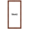 thumbnail image 1 of 19x42 Walnut Brown Veneer Real Wood Picture Frame Width 1.75 inches | Interior Frame Depth 0.5, 1 of 8