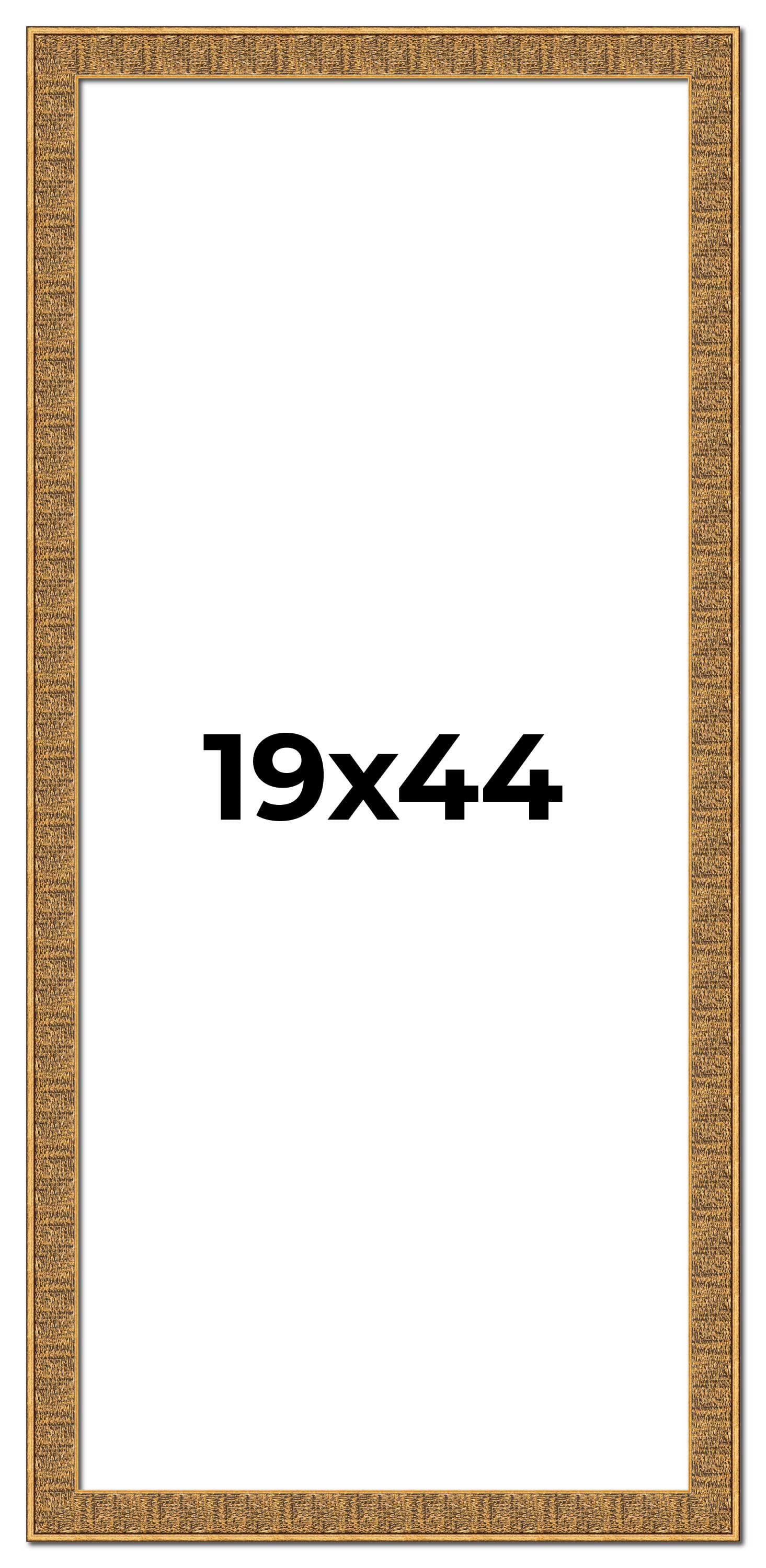 19x44 Frame Black and Gold Distressed Solid Wood Sonoma Picture Frame ...