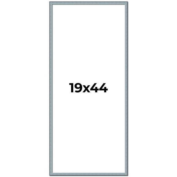 19x44 Frame Blue Scuffed Farm Board Solid Wood Picture Frame Width 0.75 Inches | Interior Depth 0.5