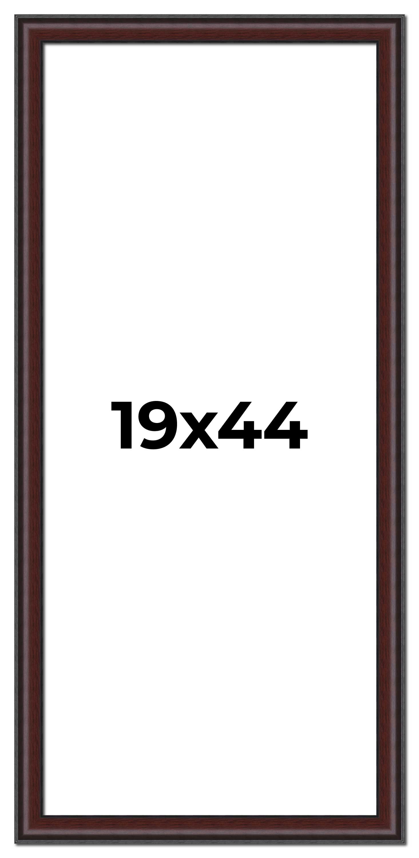 19x44 Frame Brown Round Mahogany Solid Wood Picture Frame | 1.625 Inch ...