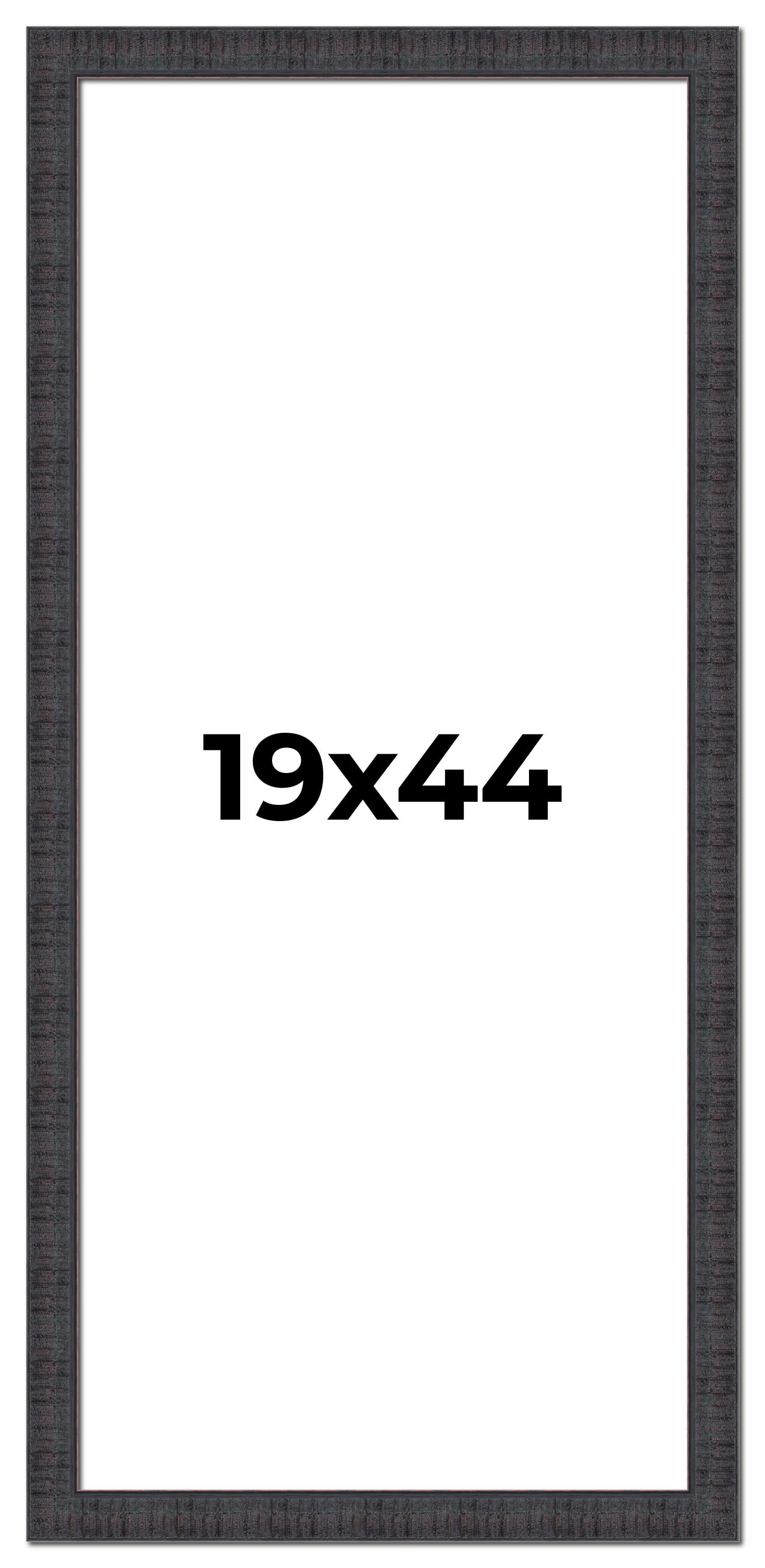 19x44 Frame Brown Rustic Solid Wood Picture Frame 1.5 Inches Wide ...