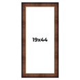 thumbnail image 1 of 19x44 Frame Brown Walnut Gold Ornate Trim Solid Wood Plein Air Picture Frame | 3 Inch Moulding, 1 of 8
