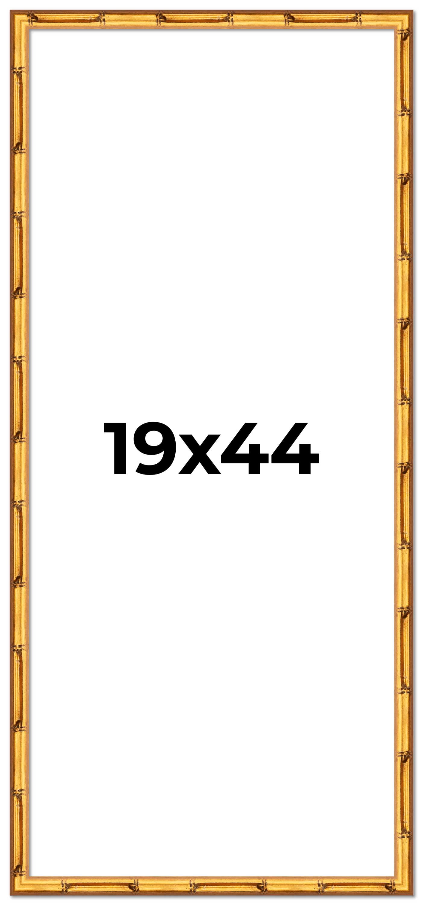 19x44 Frame Gold Bamboo Solid Wood Picture Frame | 1 Inch Moulding ...