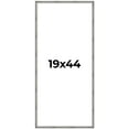 thumbnail image 1 of 19x44 Frame Silver Grey Distressed Solid Wood Picture Frame | 0.75 Inch Moulding Width | Interior, 1 of 8