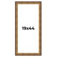 thumbnail image 1 of 19x44 Frame Vintage Gold Solid Wood Picture Frame | 2.5 Inch Moulding Width | Ornate Bronze Museo, 1 of 8
