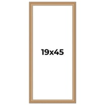 19x45 Frame Charleston Honey Brown Solid Wood Picture Frame Width 1.75 Inches | Interior Depth 0.5