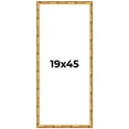 thumbnail image 1 of 19x45 Frame Gold Bamboo Solid Wood Picture Frame | 1 Inch Moulding Width | Interior Frame Depth, 1 of 8