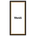 thumbnail image 1 of 19x45 Frame Gold Real Wood Picture Frame Width 2.25 Inches | Interior Frame Depth 0.5 Inches |, 1 of 8