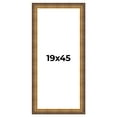thumbnail image 1 of 19x45 Frame Vintage Gold Solid Wood Picture Frame | 2.5 Inch Moulding Width | Ornate Bronze Museo, 1 of 8