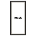 thumbnail image 1 of 19x46 Frame Black Real Wood Picture Frame Width 2.25 Inches | Interior Frame Depth 0.5 Inches |, 1 of 8