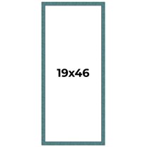 19x46 Frame Blue Rustic Barnwood Solid Wood Picture Frame Width 1.25 Inches | Interior Depth 0.5