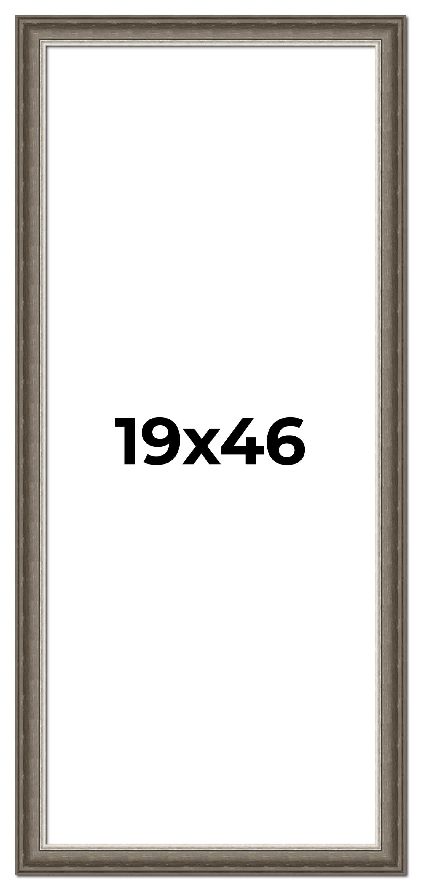 19x46 Frame Brown Solid Wood Picture Frame | 1.75 Inch Moulding Width ...