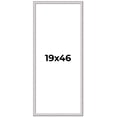 thumbnail image 1 of 19x46 Frame Silver Inner Slope Bevel Picture Frame | 1 Inch Moulding Width | 0.75 Inch Rabbet Depth, 1 of 8