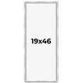 thumbnail image 1 of 19x46 Frame Silver Whitewashed Wood Grain Solid Wood Shadow Box | 0.75 Inch Moulding Width | 0.75, 1 of 8