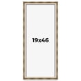 thumbnail image 1 of 19x46 Shadow Box Frame Silver | 1.75 inches Deep Real Wood Traditional Shadowbox Display Frame | UV, 1 of 8