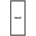 thumbnail image 1 of 19x47 Frame Black Real Wood Picture Frame Width 1.25 Inches | Interior Frame Depth 0.5 Inches |, 1 of 8